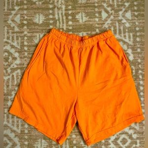 Deadstock Vintage Orange Cotton “bike” shorts